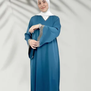 Women’s Black Silk Abaya for Outings